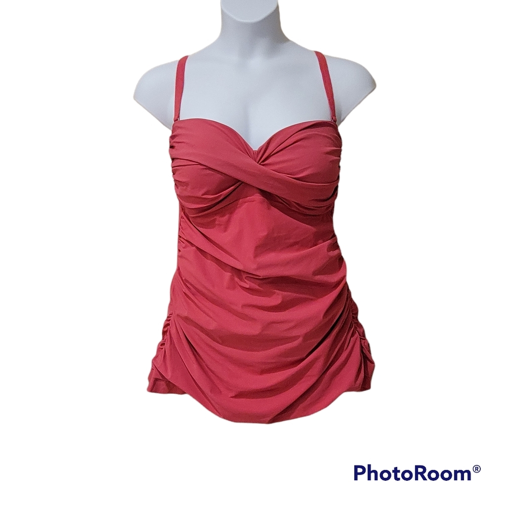'Profile by Gottex' pink one piece swim suit,  Size 20W